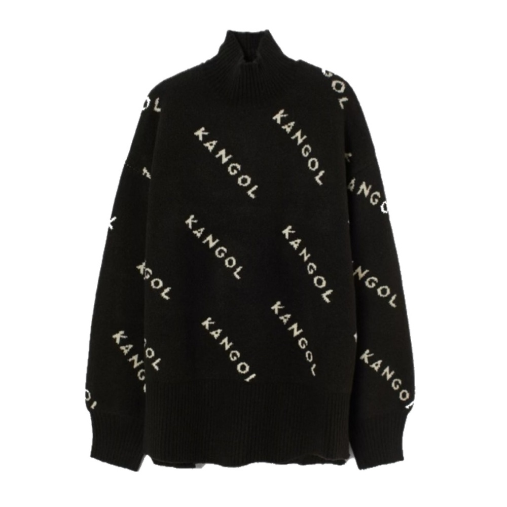 H&M x KANGOL COLLAB BLACK KNITWEAR SWEATER